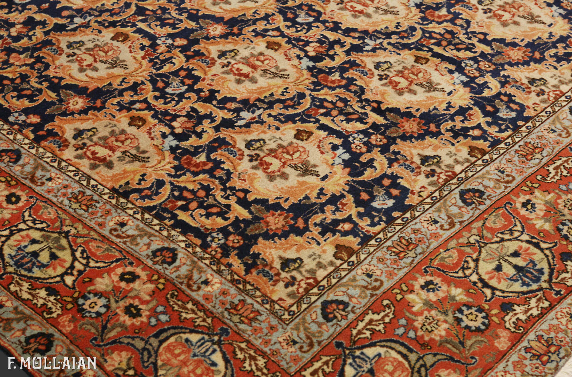 Antique Persian Tabriz Carpet (432x322 cm)